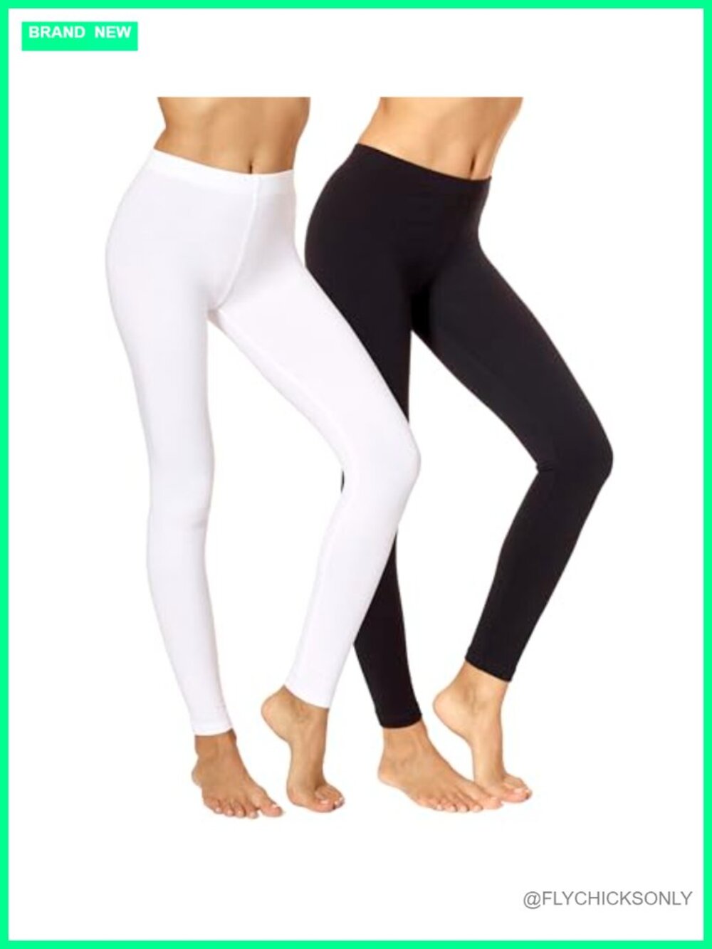 Soft Cotton Leggings - High Waisted, Layering Essential